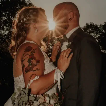 Golden Hour-Foto von Hochzeitsfotograf