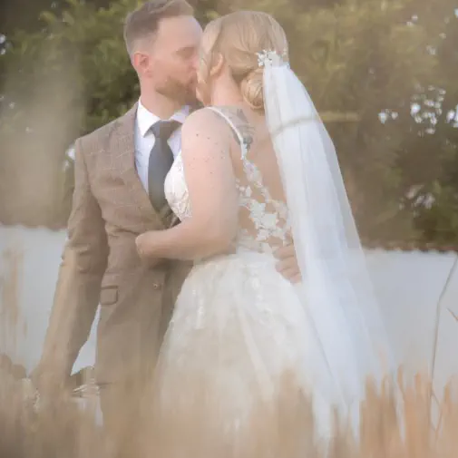 Hochzeitsfoto im Boho-Chic Bildstil