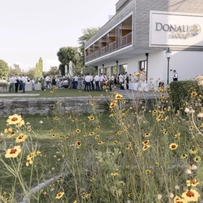 Agape bei der Donau Lodge in Ybbs an der Donau
