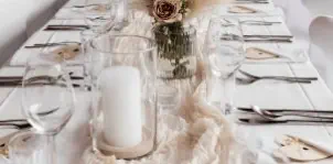 Boho Tischdekoration im Gallien Bräu abgelichtet durch Fotograf Wedding Paradise