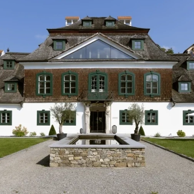 Außenaufnahme Hochzeitslocton Schloss Luberegg in Emmersdorf an der Donau