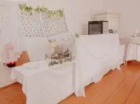 Detailaufnahme Saaldekoration Schloss Stixenstein bei Hochzeit