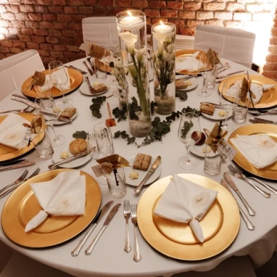 Tischdekoration im Zieselrot in Schwechat abelichtet durch Fotograf Wedding Paradise aus Niederösterreich